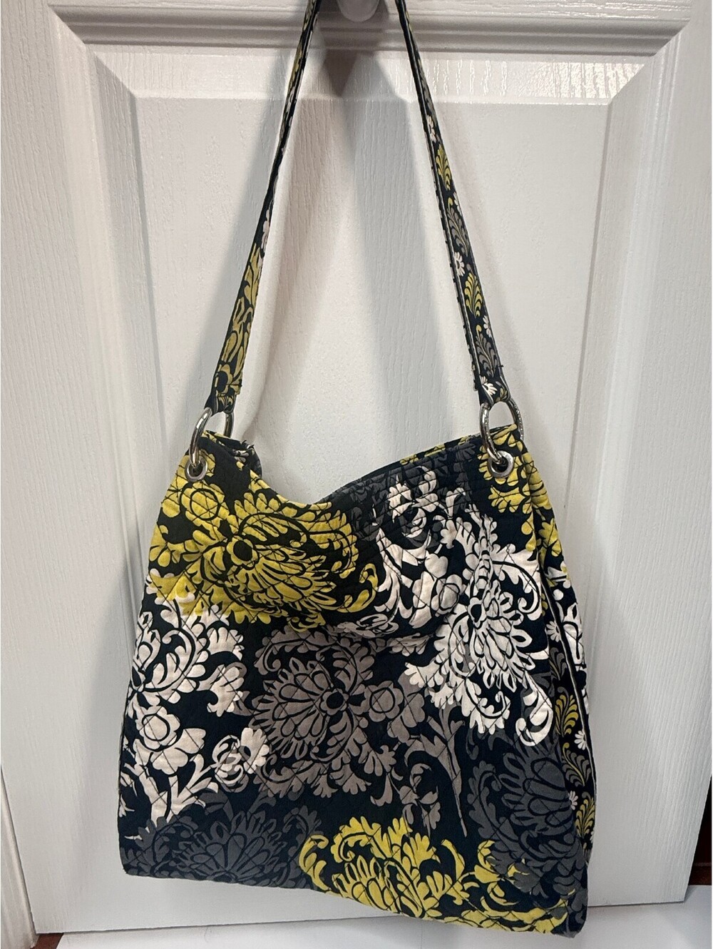 Vera Bradley Baroque Quilted Shoulder Hobo Bag In Retired Print